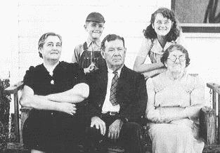 Rex, Ruth, Addie, Charles David and Maureen,
1940's